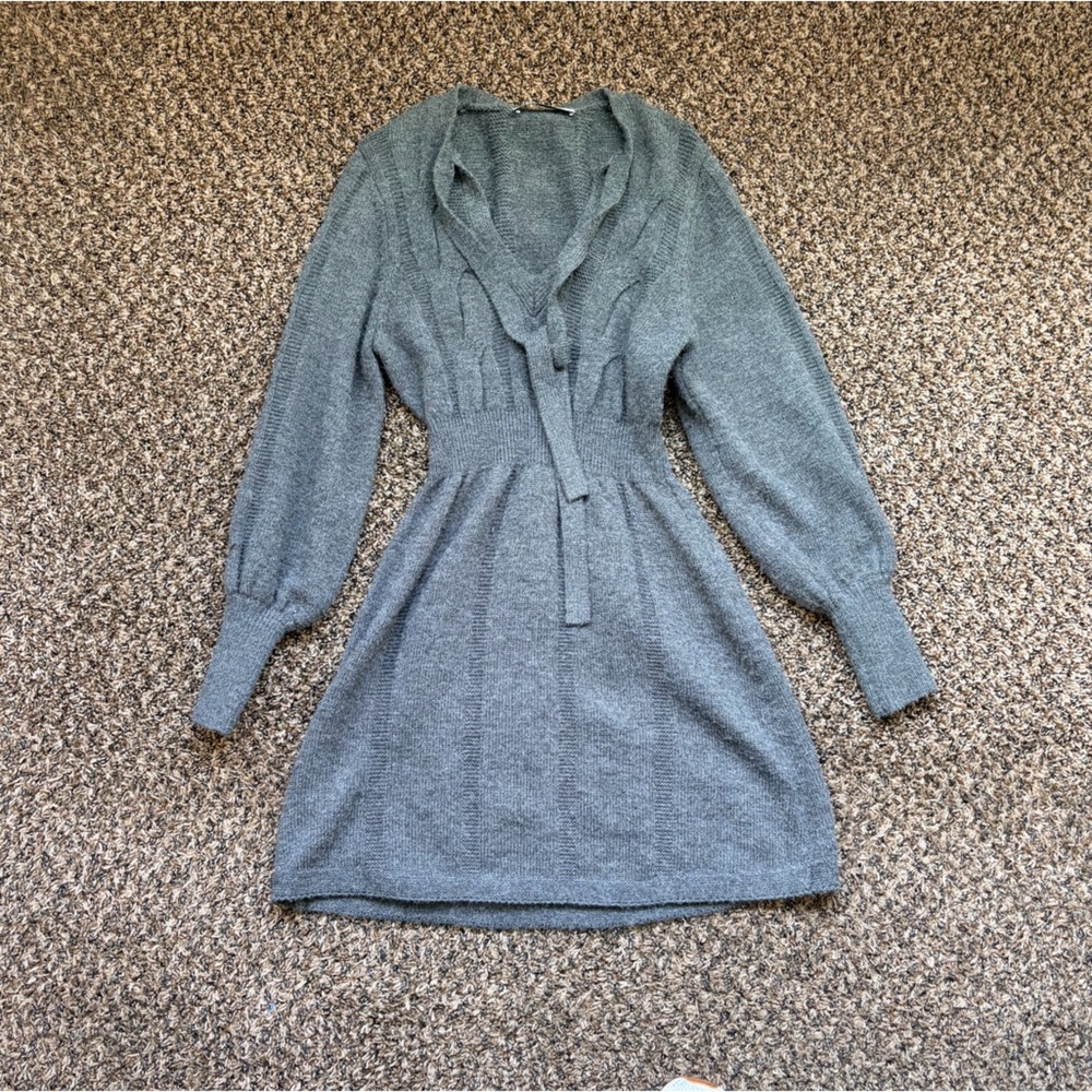 Zara Heather Gray Knit Fabric